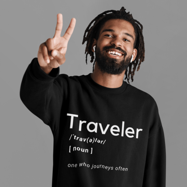 Traveler Jumbo Text Sweatshirt