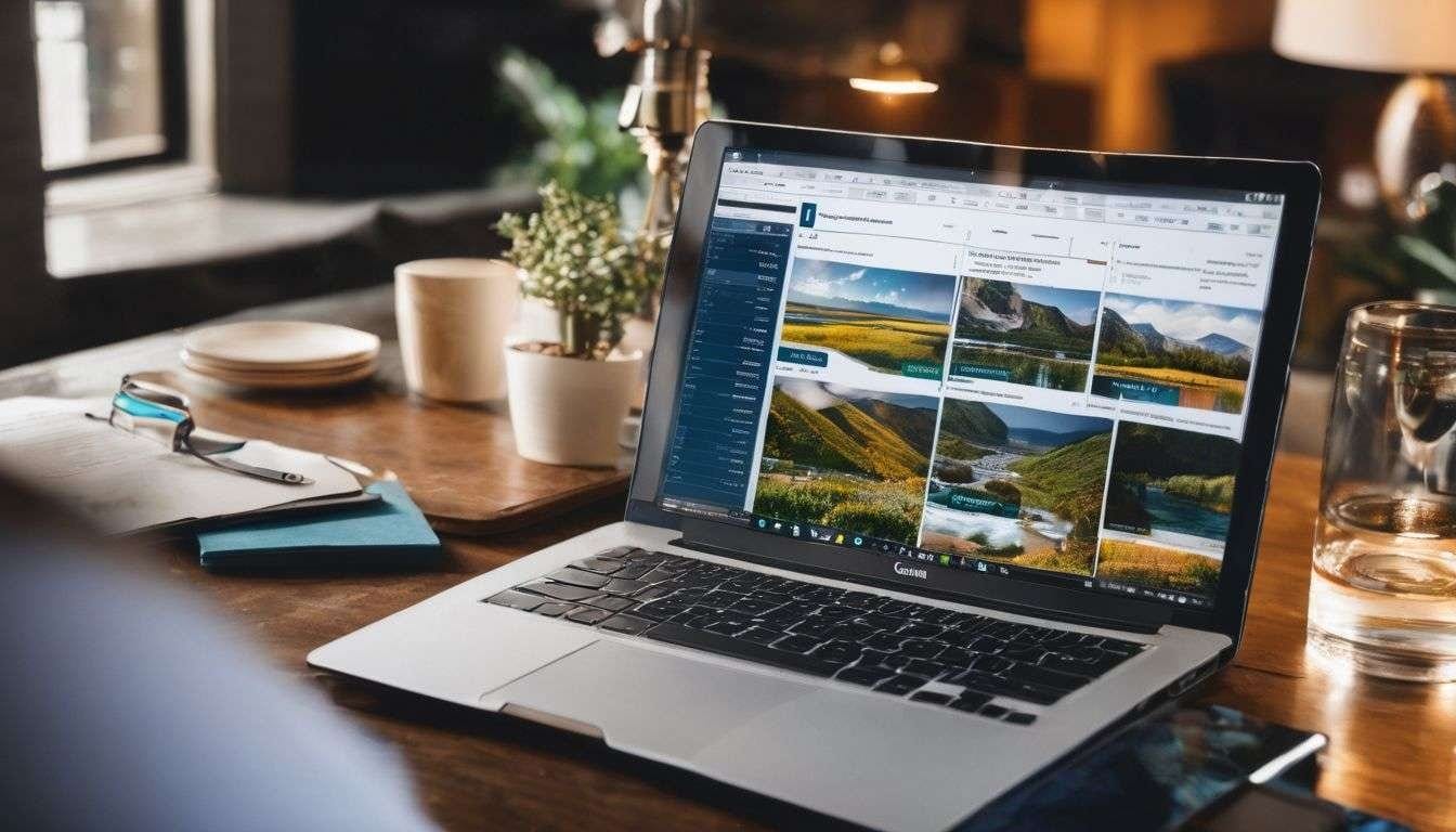 computer on the desk