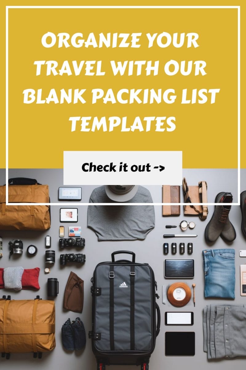 Organize Your Travel With Our Blank Packing List Templates generated pin 3525
