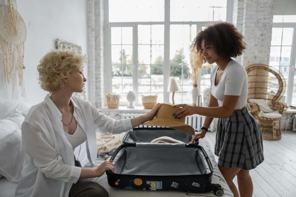 packing with mom