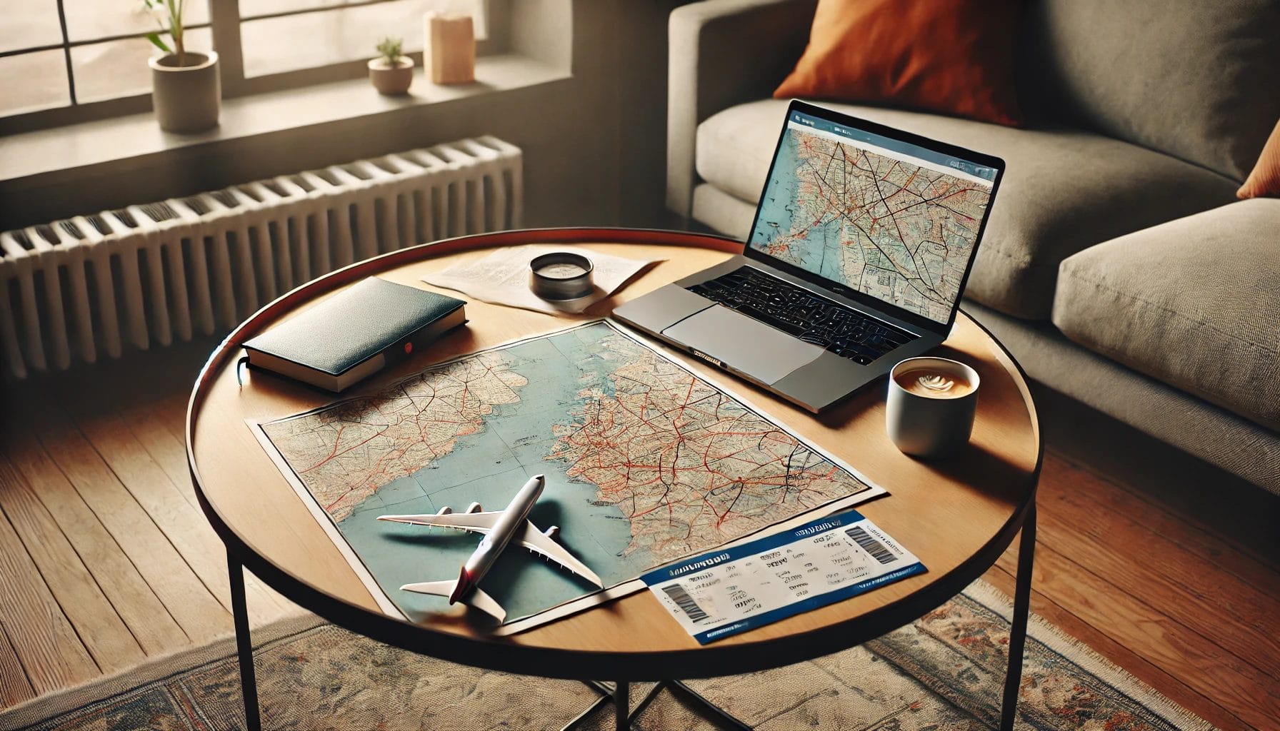 A collection of travel essentials