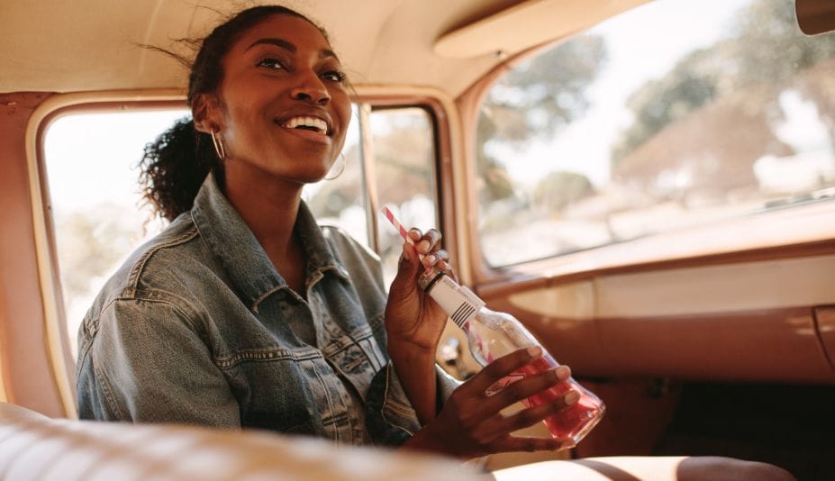 Black woman road trip