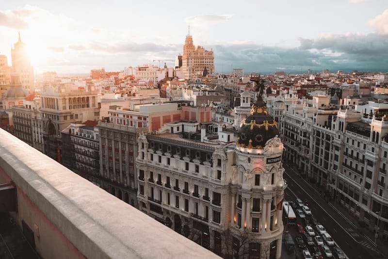 View of Madrid city