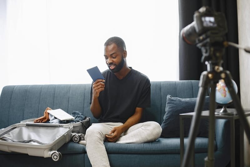 black travel blogger